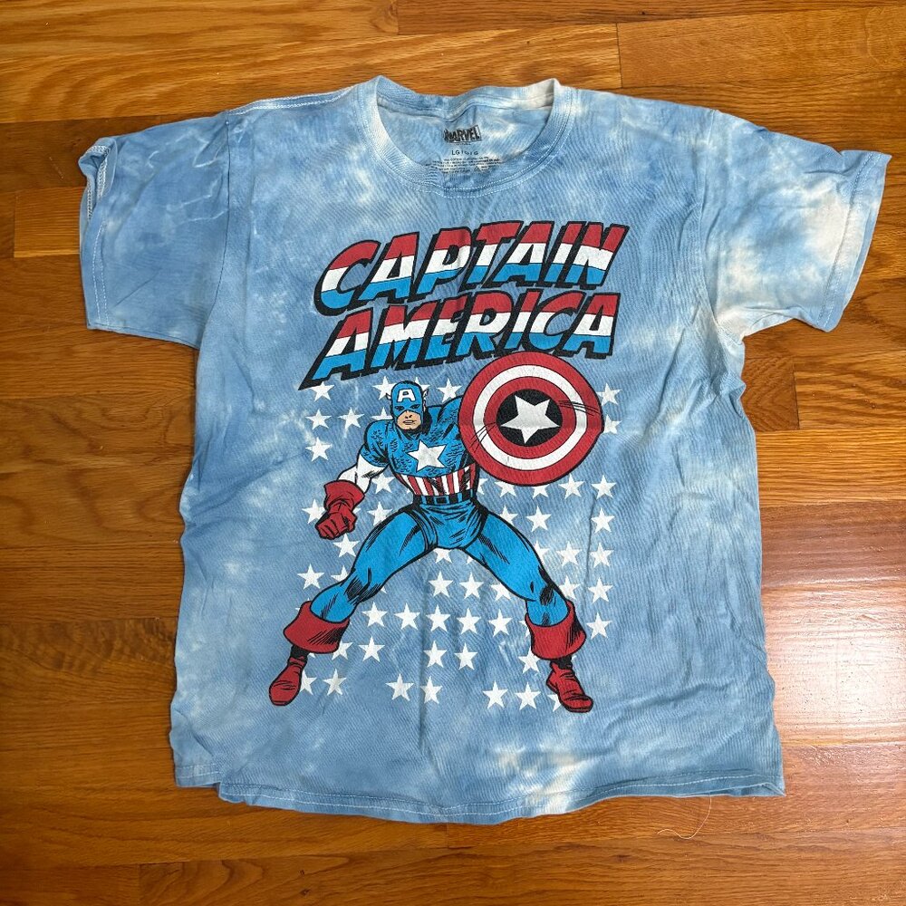 Captain America Tie-Dye T-Shirt